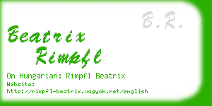 beatrix rimpfl business card